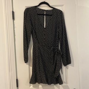 Polka dot long sleeve dress